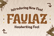 FAULAZ | Handwritten Display, a Sans Serif Font by twinstd (Thumbnail 1 of 10)