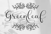 Greenleaf font duo, a Script Font by Barra & Beryl Co. (Thumbnail 10 of 10)