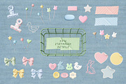 Playful Pastel Stationery, an Object Graphic by DigARTbyHavroshka (Thumbnail 9 of 12)