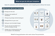 Podcast Canva Instagram templates, a Social Media Template by Cate Creates (Thumbnail 10 of 10)