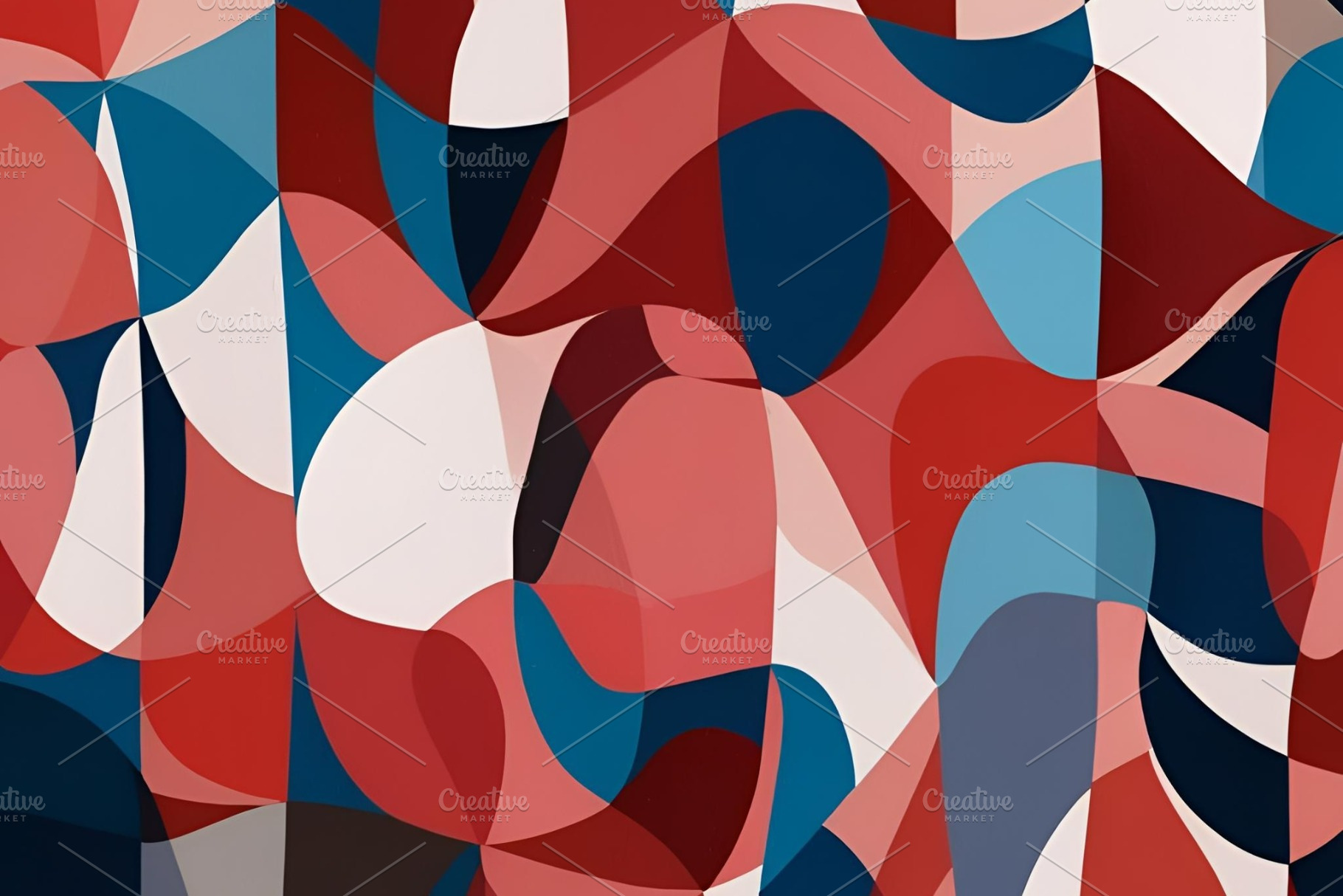 Colorful red abstract shapes image, an Abstract Photo by ComfortQ