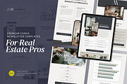 Real Estate Newsletter Template, an Email Template by Glow Muse Studio (Thumbnail 1 of 10)