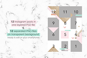 La Vie En Rose Instagram Puzzle feed, a Social Media Template by Instagram templates E.B. (Thumbnail 2 of 4)