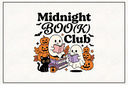 Halloween Book Club PNG, a Work Illustration by CraftArtStudio (Thumbnail 1 of 4)