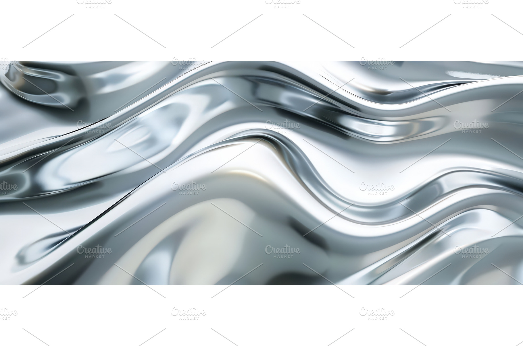 Fluid Metallic Surface with, an Abstract Photo by piter.goskov