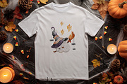 Watercolor Halloween Clipart, a Seasonal Illustration by Pattern + watercolor (Thumbnail 2 of 9)
