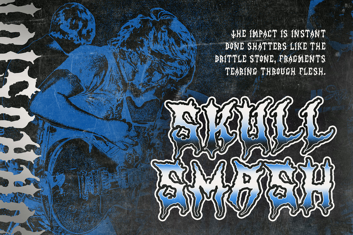 CS Rocker – Black Metal Font, a Blackletter Font by Craft Supply Co. (Photo 6 of 8)