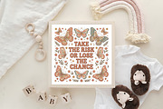 Boho Retro Butterfly PNG Sublimation, an Object Illustration by CraftArtStudio (Thumbnail 4 of 4)