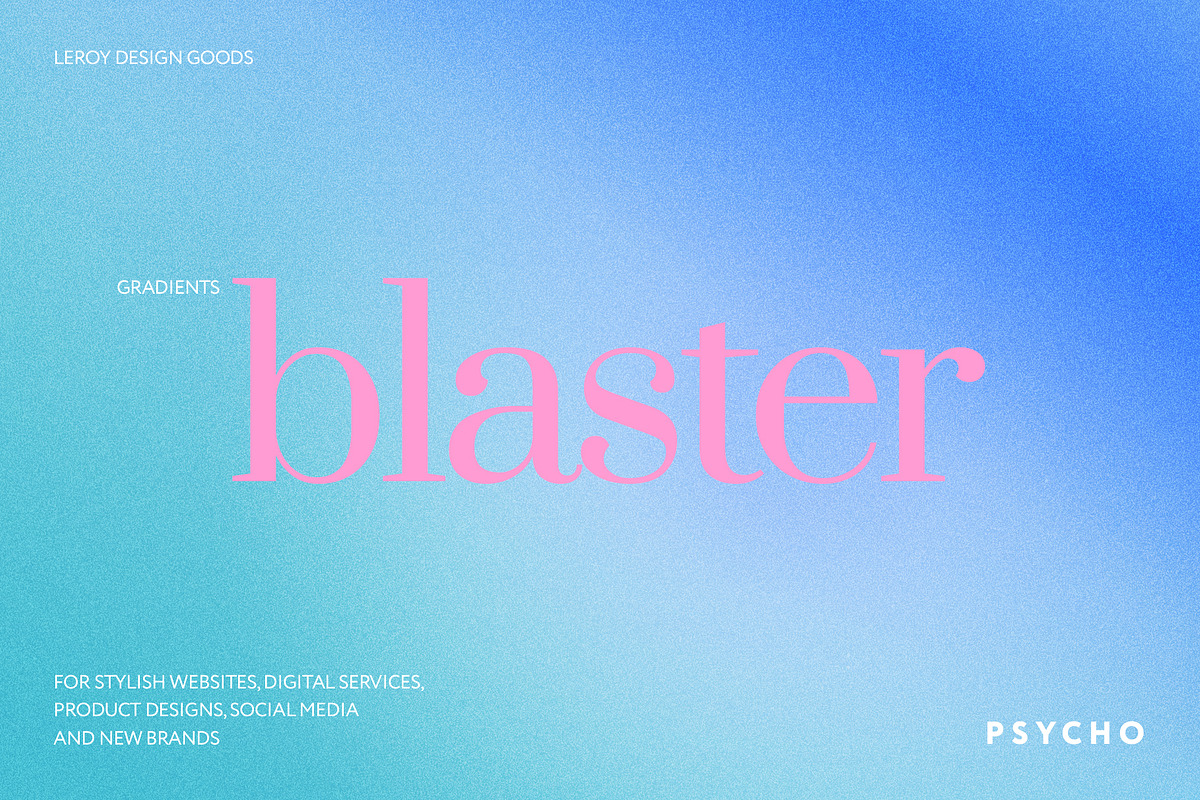 BLASTER Retro Gradient Textures, a Texture Graphic by LEROY Design (Photo 11 of 11)