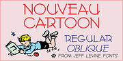 Nouveau Cartoon JNL, a Font by Jeff Levine Fonts (Thumbnail 1 of 5)