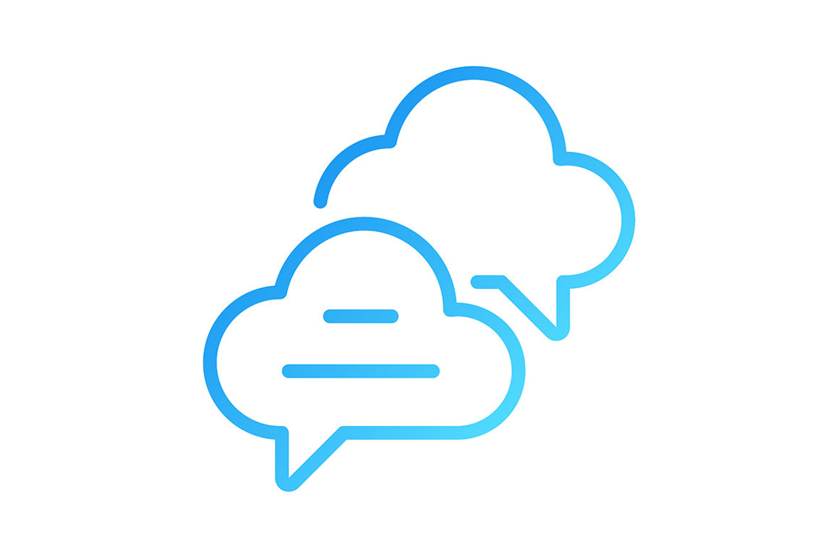Cloud based live chat pixel perfect, an Outline Icon by IMG Visuals