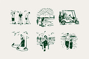 Golf Vintage Graphic, a Sport Illustration by Skilline Supply Co. (Thumbnail 3 of 12)