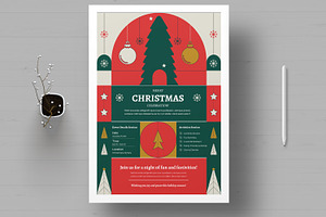 Merry Christmas Card, a Flyer Template by MightyDesign