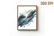 Camping Mode Brushstroke Sublimation, an Illustration by Libby Wishes (Thumbnail 7 of 12)