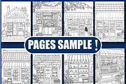 Kawaii Front Store Coloring Book, an Animal Illustration by Design Home (Thumbnail 3 of 3)