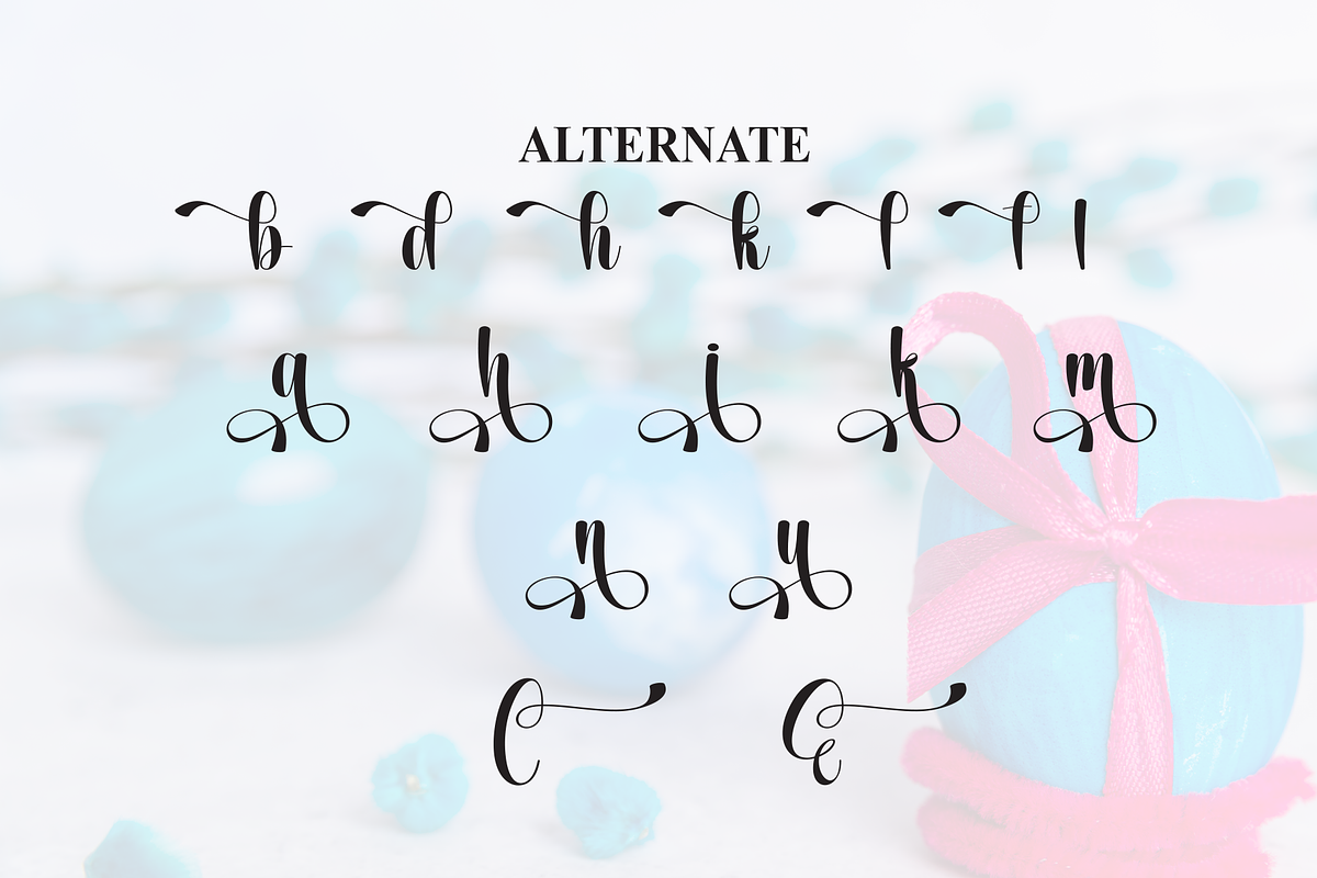 Easter Beach | Script Font, a Handwritten Font by Scratchones (Photo 8 of 9)