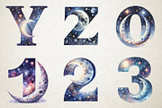 Celestial Alphabet Clipart, an Illustration by RobertsArt (Thumbnail 5 of 7)