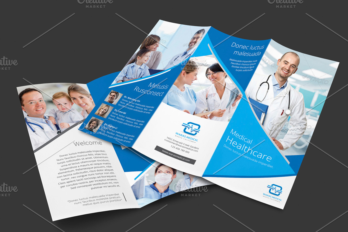 Medical Trifold Brochure, a Brochure Template by Saphari (Photo 3 of 9)