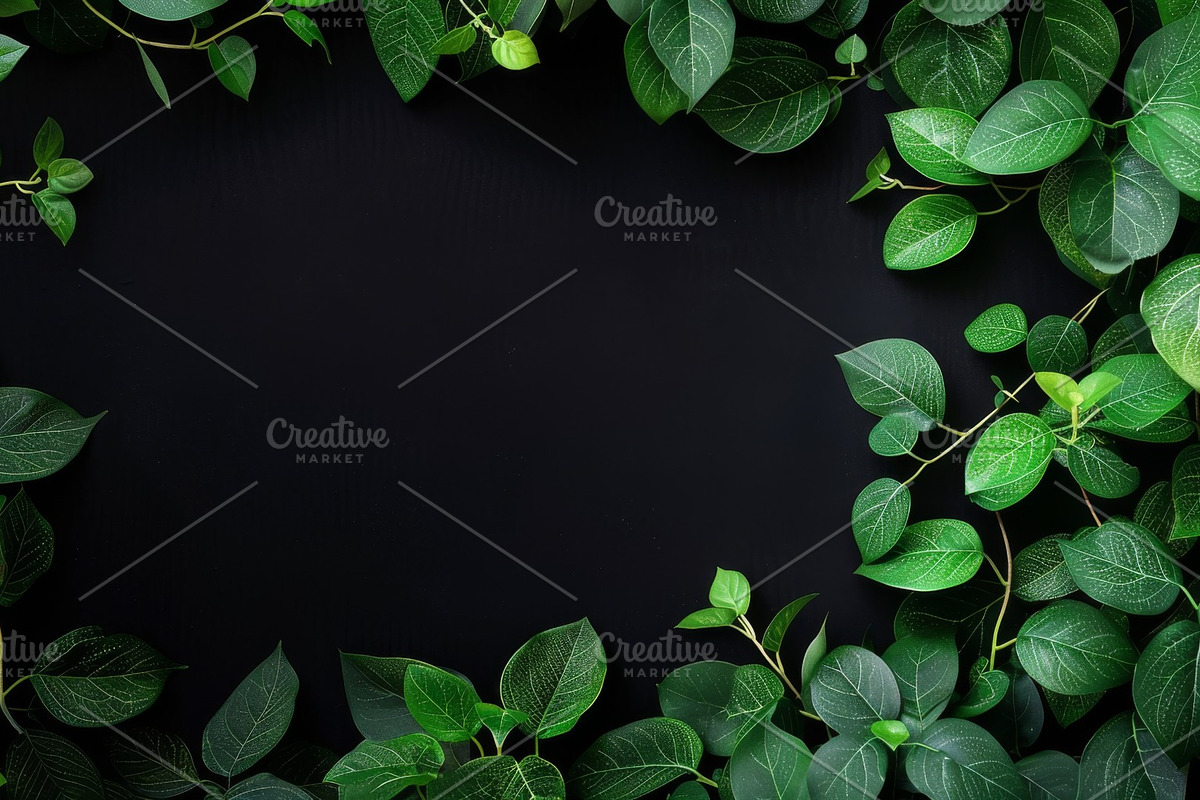 99 Frames of green leaves, a Nature Photo by Handmadefont (Photo 89 of 100)