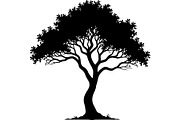 Black Tree Vector Clipart Pack, an Object Graphic by Designer_Momina (Thumbnail 3 of 10)