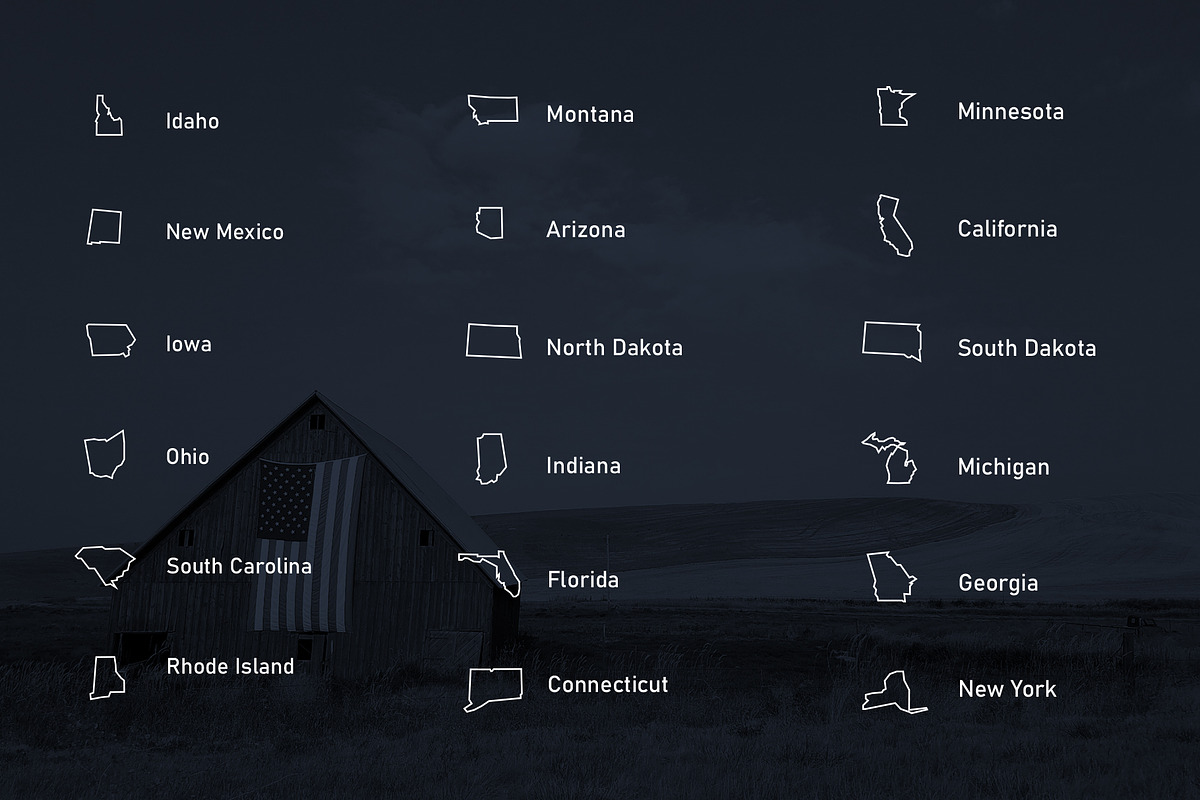 50 US States Icons, an Icon by Likewise Design Co. (Photo 3 of 4)