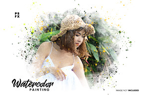 Watercolor Painting Photo Effect