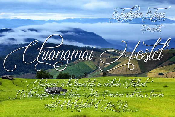 Chiangmai Hostel font preview 3