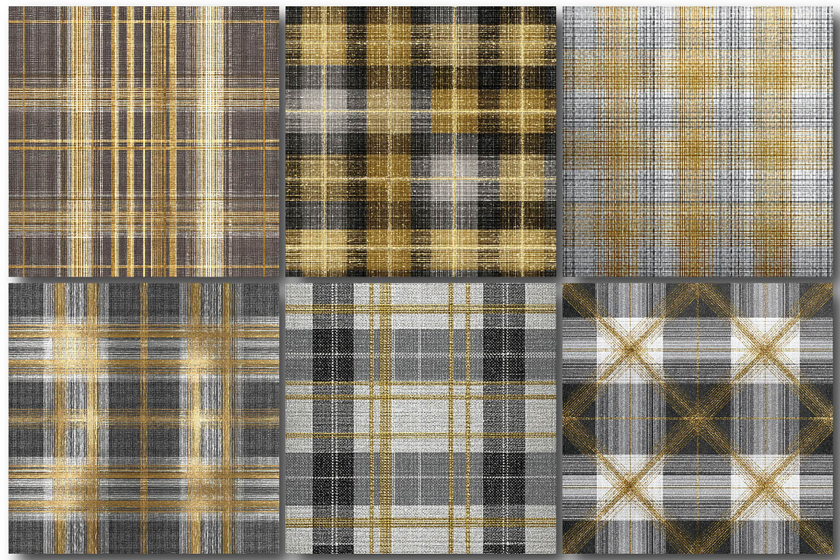 Golden & Silver Fabric Patterns, a Texture Illustration by DreamPrint404 (Photo 2 of 4)