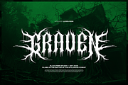 Erethyl | Black Metal Font, a Blackletter Font by Denustudios (Thumbnail 8 of 12)