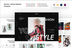 Kerenin - Fashion Website Template, a WordPress Template by Dimas Rizki Pratama
