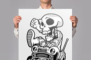 50 Cartoon Tshirt Designs Bundle 8_1, an Illustration by roach_graphic (Thumbnail 9 of 12)