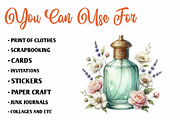 Vintage Perfume Bottles Watercolor, a Seasonal Illustration by CreationArt (Thumbnail 5 of 8)