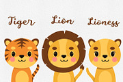 Cute Animals Portrait Illustration 1, an Animal Illustration by Vectorheroes (Thumbnail 2 of 9)