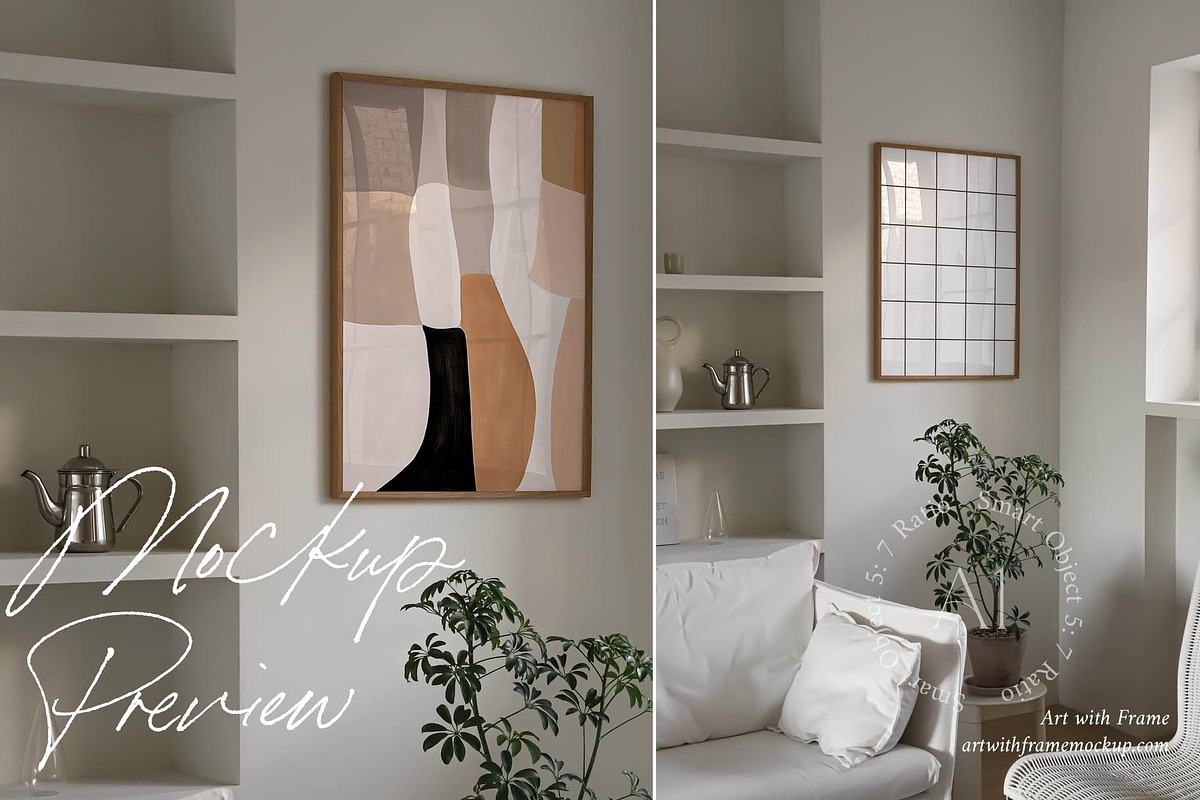 20 Scandinavian Living Room Mockup, a Product Mockup by ArtwithFrame (Photo 6 of 13)