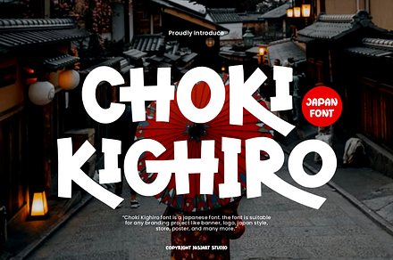 Choki Kighiro - Japan Font, a Handwritten Font by Iqsiart Studio