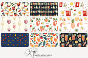 70 cocktails seamless pattern, a Pattern Graphic by Poppy Lane Studio (Thumbnail 3 of 10)