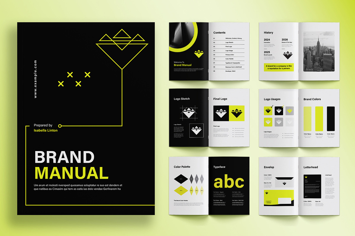 Modern Brand Guidelines, a Brochure Template by ContestDesign (Photo 1 of 4)