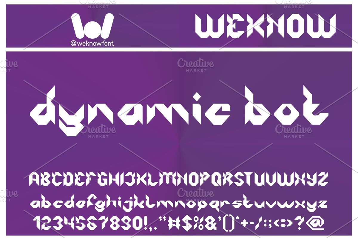 Robotic System font, a Font by weknow (Photo 3 of 8)