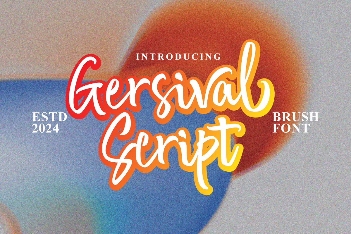 Gersival - Bold Script Logotype, a Handwritten Font by tebaltipislab (Photo 1 of 10)
