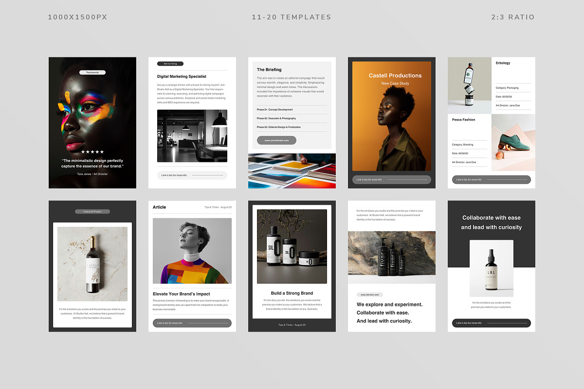 Studio Hall Social Media Kit, a Social Media Template by Ruben Stom (Photo 16 of 20)