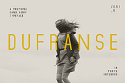 Dufranse | A Youthful Font Family, a Sans Serif Font by Zone 6 (Thumbnail 1 of 11)