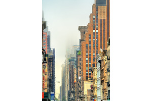 Old buildings on broadway in new york city featuring broadway, manhattan, and, an Architecture Photo by Leonid Andronov
