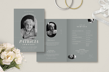 Simple Classic Funeral Program, an Invitation Template by Vynetta