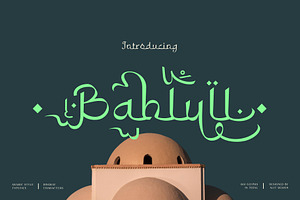 Bahlull Arabic Typeface