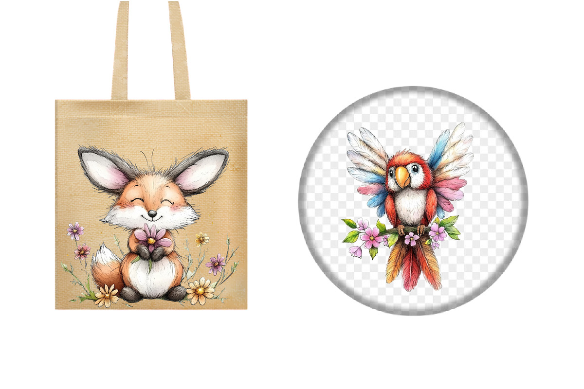 Spring Animal Clipart Bundle, an Illustration by Design Market (Photo 5 of 5)