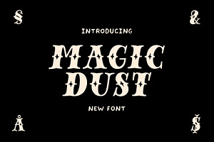 Magic Dust - vintage display font