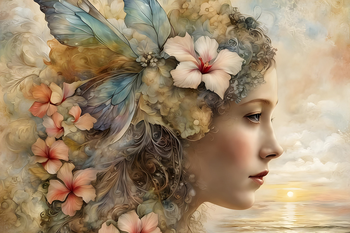 Fairy of the Shore, a Person Illustration by Sharon Schwalbe (Photo 5 of 6)