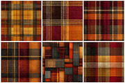 Orange Seamless Tartan Plaid Pattern, a Texture Graphic by CitraGraphics (Thumbnail 5 of 7)