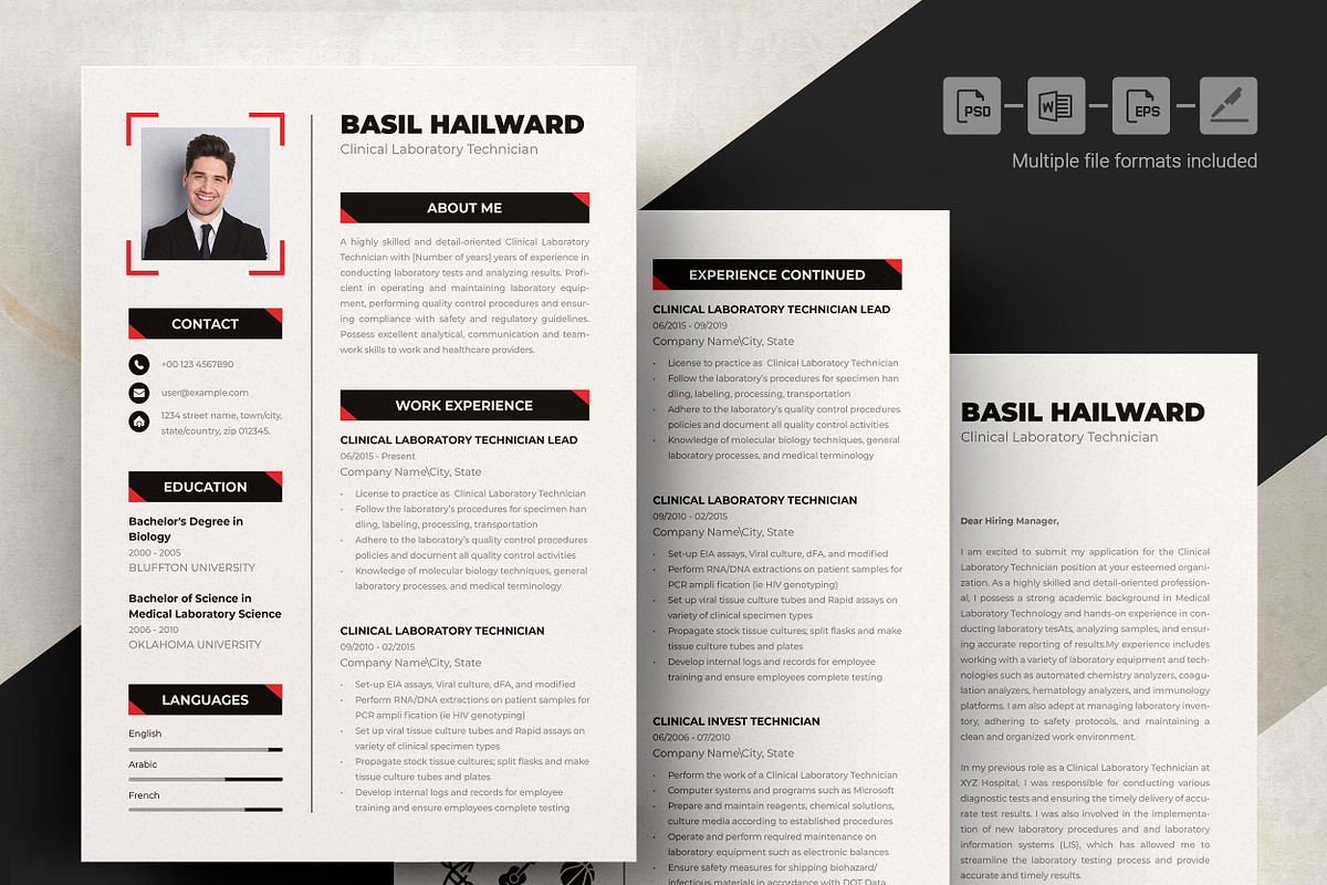 Creative Resume/Cv Template, a Resume Template by ResumeInventor (Photo 5 of 7)