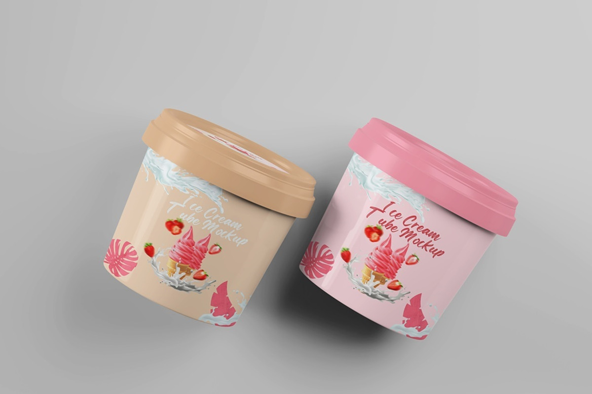 Ice Cream Tube Mockup, a Packaging Mockup by Tokobeta (Photo 5 of 9)